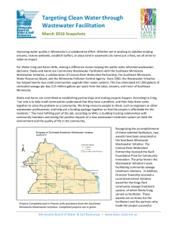 Targeting Clean Water through Wastewater Facilitation