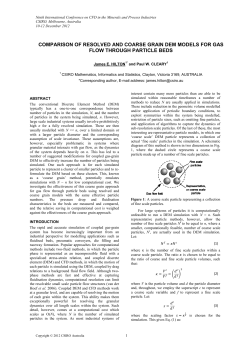 comparison of resolved and coarse grain dem models for gas