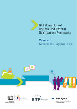 Global Inventory of Regional and National Qualifications