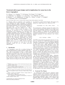 Nocturnal odd-oxygen budget and its implications for ozone loss in