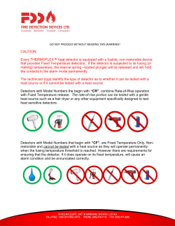 Testing Instructions - Fire Detection Devices