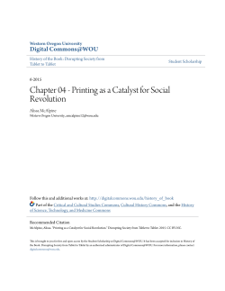 Printing as a Catalyst for Social Revolution
