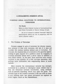 O PENSAMENTO JUR&Iacute;DICO ATUAL POSSIBLE LEGAL