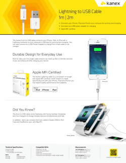 Lightning to USB Cable 1m | 2m