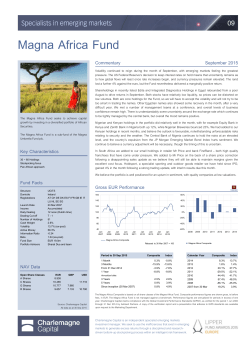 Magna Africa Fund - Charlemagne Capital