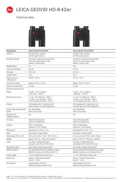 Technical data