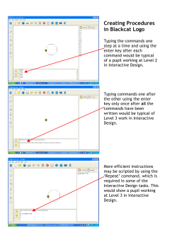 Creating Procedures in Blackcat Logo