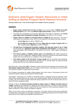 Extensive Gold Copper System Discovered at Paterson North