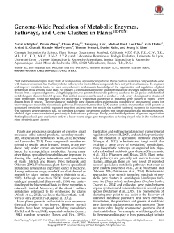 Genome-Wide Prediction of Metabolic Enzymes