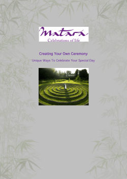 Creating Your Own Ceremony
