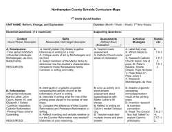 Quality Written Map Sample - Northampton County Schools