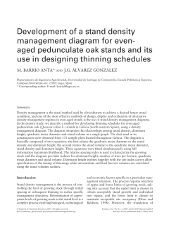Development of a stand density management diagram for even