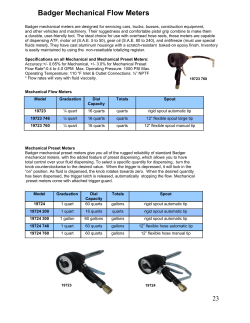 See catalog page for Badger Mechanical Flow Meters