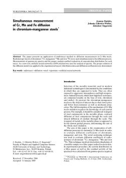 Simultaneous measurement of Cr, Mn and Fe diffusion in chromium