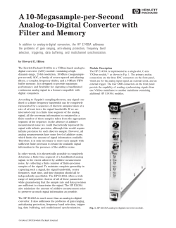 A 10-Megasample-per-Second Analog-to-Digital Converter
