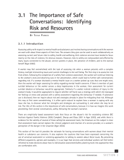 Section 3: Tools and Interventions