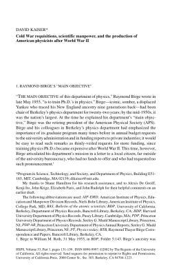 Cold War requisitions, scientific manpower, and the production