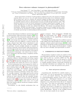 Does coherence enhance transport in photosynthesis?