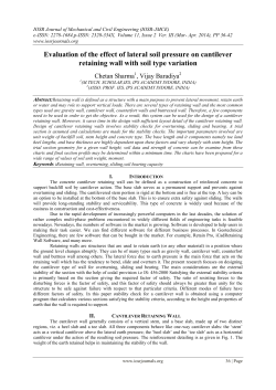 Evaluation of the effect of lateral soil pressure