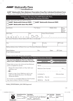 AARP Medicare Part D Application