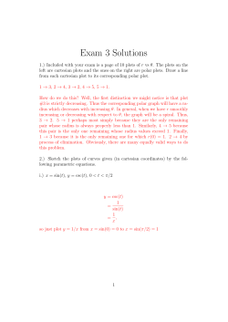 Exam 3 Solutions