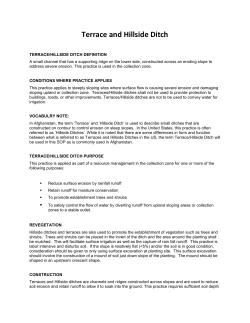 Terrace and Hillside Ditch