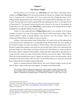 Chapter 1 The Moore Family1