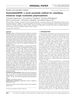 EnsembleGASVR: a novel ensemble method for classifying