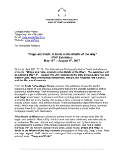 "Diego and Frida: A Smile in the Middle of the Way" IPHF Exhibition