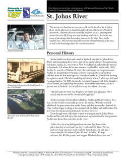 St. Johns River Narrative - Seminole County Water Atlas