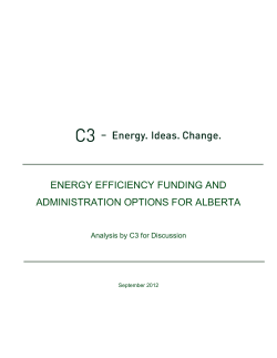 Energy Efficiency Funding And Administration