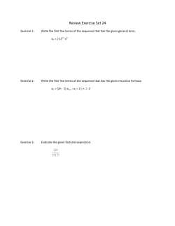 Review Exercise Set 24