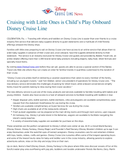 Cruising with Little Ones is Child`s Play Onboard Disney Cruise Line