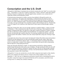 Conscription and the US Draft - Mercer Island School District