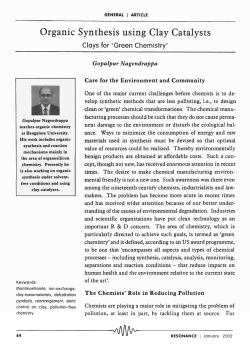 Organic Synthesis using Clay Catalysts