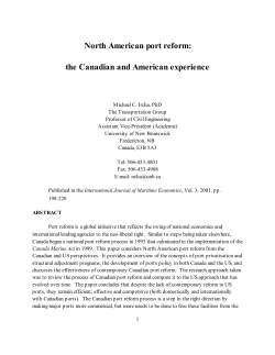 North American Port Reform: The Canadian and American