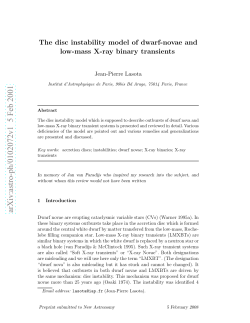 The disc instability model of dwarf-novae and low-mass X
