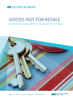 goods not for resale