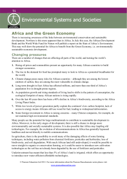 Africa and the Green Economy