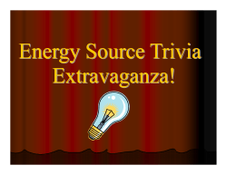 PPT: Energy Sources Trivia
