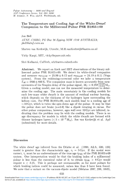 The Temperature and Cooling Age of the White
