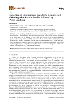 Extraction of Lithium from Lepidolite Using Mixed Grinding