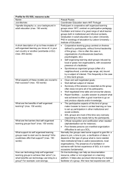 Profile for EU SOL resource suite Name
