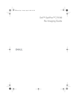 Re-Imaging Guide