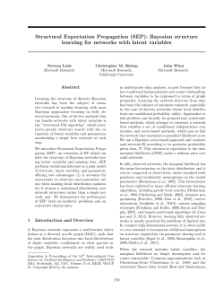 Structural Expectation Propagation (SEP): Bayesian structure