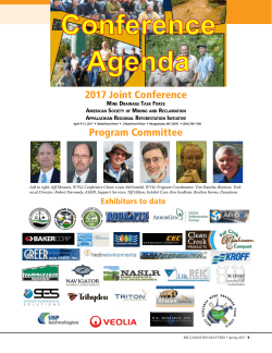 2017 Joint Conference Program Committee