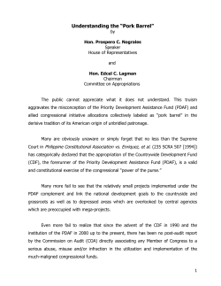 Understanding the &ldquo;Pork Barrel&rdquo;