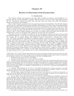 28. Rights of Prisoners with Disabilities