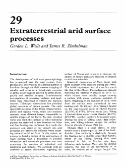 Extraterrestrial arid surface processes
