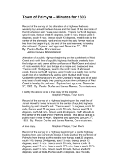 1803 - Palmyra NY Home